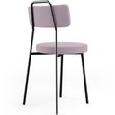 Ver imagem 7 de Kit 04 Cadeiras Decorativas Estofada Para Sala De Jantar Barcelona L02 Suede Rosê - Lyam Decor