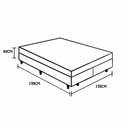Ver imagem 5 de Cama Box Queen Colchão Aylla Espuma D33 Acolchões + Box Sintético 60x158x198 Cor:Cinza