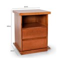 Ver imagem 3 de Kit 2 Mesa de Cabeceira Arthur - 100% Madeira Marrom