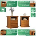 Ver imagem 5 de Kit 2 Mesa de Cabeceira Arthur - 100% Madeira Marrom