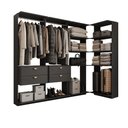 Ver imagem 2 de Closet Modulado Canto 4 Gavetas Alasca Preto Touch Carraro