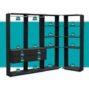 Ver imagem 6 de Closet Modulado Canto 4 Gavetas Alasca Preto Touch Carraro