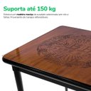 Ver imagem 6 de Conjunto Mesa Jantar Quadrada 80x80cm Madeira + 4 Cadeiras Cozinha Sala - Beer Happy Hour - Preta