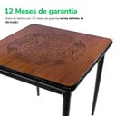 Ver imagem 5 de Conjunto Mesa Jantar Quadrada 80x80cm Madeira + 4 Cadeiras Cozinha Sala - Beer Happy Hour - Preta
