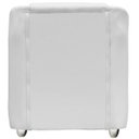 Ver imagem 6 de Kit 6 Poltronas Decorativa para Sala Recepção Manicure Cadeira Mila Material Sintético Pés Cromado