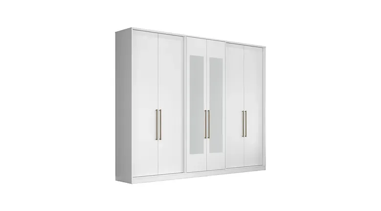 ROUPEIRO HERVAL PH 1720 - COR BRANCO - COM ESPELHO