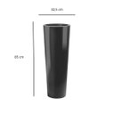 Ver imagem 4 de Vaso Rotomoldado em Polietileno Classic Cone Preto 85 Cm