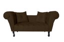 Ver imagem 2 de Namoradeira Recamier Sofá Decorativo 02 Lugares Dubai Corano Marrom - Lm Decor