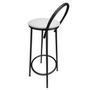 Ver imagem 4 de Banqueta Alta de Metal Altura 75cm Modelo Drink Estofada Branco