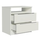 Ver imagem 5 de Mesa de Cabeceira Madesa 3227 com 2 Gavetas - Branco