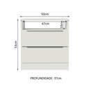 Ver imagem 3 de Mesa de Cabeceira Madesa 3227 com 2 Gavetas - Branco