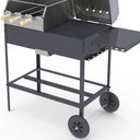 Ver imagem 4 de Churrasqueira Americana Rotativa Progás Prca-340 Aço Inox com Rodas Mesa e Grelha Bivolt P41714