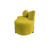 Namoradeira Sofá Feijão Lounge Orgânica Veludo Amarelo - 5