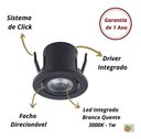 Ver imagem 2 de Spot Led P/ Movel Nicho 1w Embutir Mini Redondo C/2 Unidades - Preto