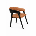Ver imagem 1 de Cadeira Anatômica 76cm em Madeira Maciça Alice Courino Marrom Oona Design Preto