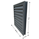 Ver imagem 2 de Porta Alçapão Abrigo Portinhola 60x60 Req 6 Cm Aço Primer