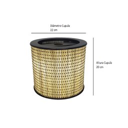 Kit 3 Lustre Pendente Moderno Luminária Rustica Bambu Frisos - 4