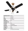 Ver imagem 6 de Ventilador De Teto New Zeta 4 Pás de MDF Preto/Cobre 220v+Controle Venti-Delta