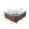 Cama Box King Molas Ensacadas 76x193x203cm Luckspuma - 2
