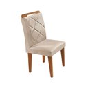 Ver imagem 2 de Mesa Alvorada 180 Tp MDF Vidro canto Reto 6 Cadeiras Rufato