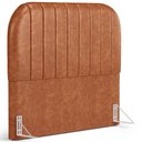 Ver imagem 2 de Cabeceira Cama Box Queen Estofada Orgânica 160cm Alice W01 Couríssimo Camel - Lyam Decor