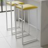 Kit 2 Banquetas Altas para Cozinha Madri:amarelo - 1