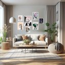 Ver imagem 2 de Kit 7 Quadros Decorativos Mulheres Surrealismo:madeira Preta