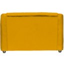 Ver imagem 5 de Kit Namoradeira + 4 Poltronas Decorativas para Sala Mila Suede Cores Pé de Plastico Cromado