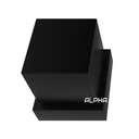 Ver imagem 4 de Acabamento Registro Quadrado Volante Metal Preto Padrão Deca:Preto