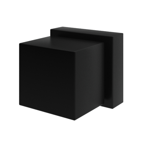 Acabamento Registro Quadrado Volante Metal Preto Padrão Deca:Preto