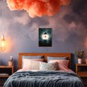 Ver imagem 4 de Placa Decorativa Mdf A4 Lua Torre Mistica Sala Quarto Lu1