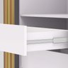 Guarda-roupa Porto 3 Portas Correr Dupla Face 4 Gavetas Camarim/branco 100% Mdf - Vila Rica - 7