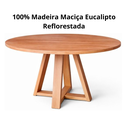 Ver imagem 4 de Mesa Donna Redonda 100% Madeira Maciça 120cm