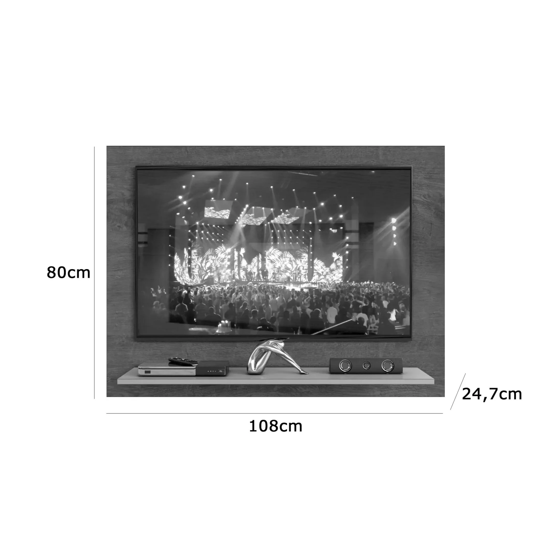Painel Florence para TV até 42 Polegadas Zanzini Cor Natura Off White - 6