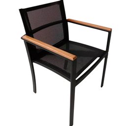Jogo Conjunto de Mesa 90cm Ripada Jardim 4 Cadeiras Alumínio - 8