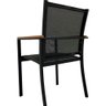 Jogo Conjunto de Mesa 90cm Ripada Jardim 4 Cadeiras Alumínio - 7