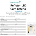 Ver imagem 4 de Refletor Holofote Led C/ Bateria Recarregável Portátil 500w Branco Frio