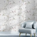 Ver imagem 2 de Papel de Parede Animal Print Passaros nos Galhos-60x300cm