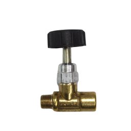 Registro Regulador de Pressão de Gás 1/8 Npt Rosca Macho X Fêmea Latão - 1