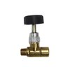 Registro Regulador de Pressão de Gás 1/8 Npt Rosca Macho X Fêmea Latão - 1