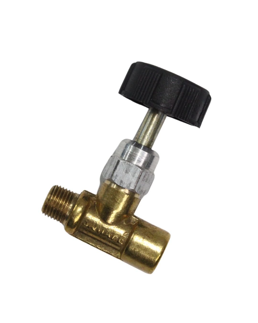 Registro Regulador de Pressão de Gás 1/8 Npt Rosca Macho X Fêmea Latão - 3