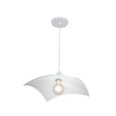 Ver imagem 1 de Lustre Pendente Vitro Quadrado 28cm Linhas Branco - 1238 Med Br