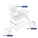 Ver imagem 2 de Organizador de Geladeira Clear Fresh 5L com Bandeja