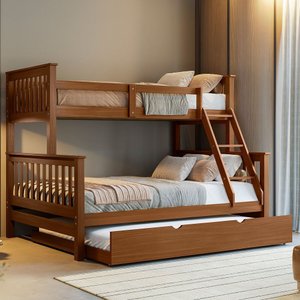 Treliche de Madeira Casal Solteiro com Aux Casal Woodstore
