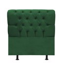 Ver imagem 1 de Cabeceira Estofada Cama Box Solteiro 90cm París Corino Verde- Mabe Magazine
