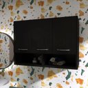 Ver imagem 7 de Armário Aéreo Área De Serviço Cozinha Lavanderia Dispensa ClickForte Preto