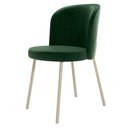 Ver imagem 6 de Kit 5 Cadeiras Sala de Jantar Estofada Gavi Arena L02 Couríssimo Verde Musgo - Lyam Decor