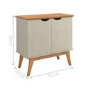 Ver imagem 3 de Buffet Meraki 2 Portas MDF 81cm Branco Off White Cinamomo Casah