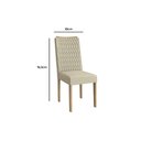 Ver imagem 5 de Kit 2 Cadeiras de Cozinha Aura 2cad157 Madeirado 2 Un Carvalho/boucle Bege Fendi - Kappesberg