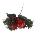 Ver imagem 2 de Kit C/25 Enfeite Natal Galho Com Pinha Ramo de Árvore Porta Pinheiro